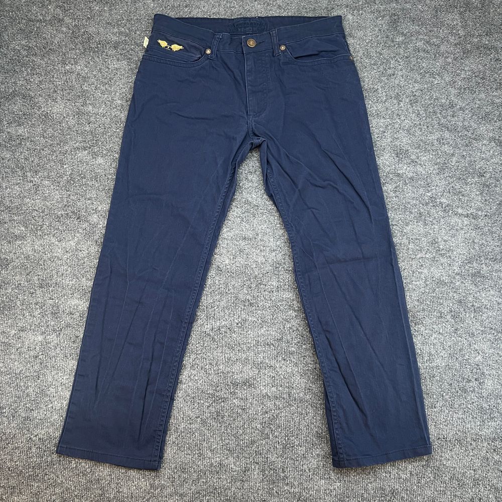 Robin's Jean Pants Mens 34x27‎ Straight Leg Jeans Embroidered Logo Casual Pants